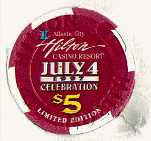 AC Hilton $5. 4th of July 1997. back