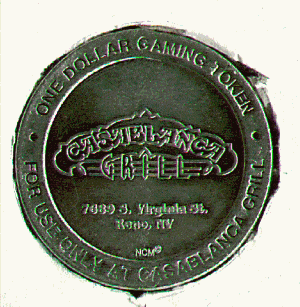 Casablanca Grill. obverse