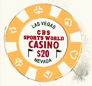 CBS Sports World. Vegas. $20