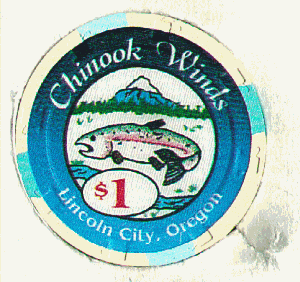 $1 Chinook Winds. Lincoln City. Oregon