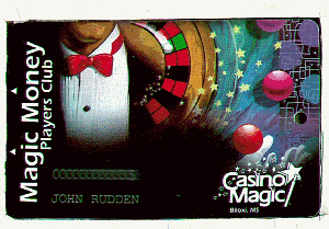 Tux and red bowtie. Roulette wheel, Magic wand