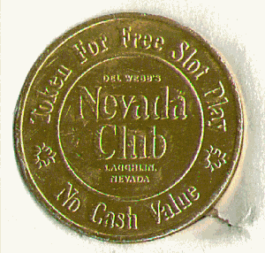 Del Webb's Nevada Club. NCV token. back
