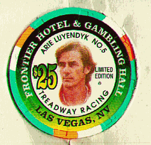 $25 Frontier Treadway racing. Arie Luyendyk No.5