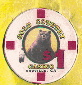 White. 4 red insets, $1 sign. Photo of bear. Chipco.