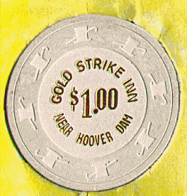 Cream. Gold hot stamp. Near Hoover Dam.