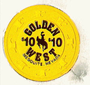 Golden West. $10. Gold hot stamp. H&C