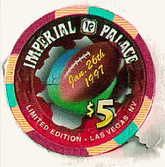 $5 Imperial Palace. Football 1997