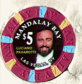 Mandalay Bay, Las Vegas. $5 Scanned Casino Chip Image, Hobby 