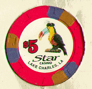 $5 Platers Island Star. Toucan bird. back.