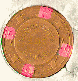 Brown. 4 pink insets. Gold hot stamp