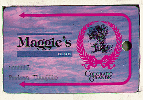 Blue, pink clouds. Maggies Club