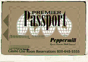 Tan. Premier Passport. Black name/number