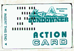 Action Card. White