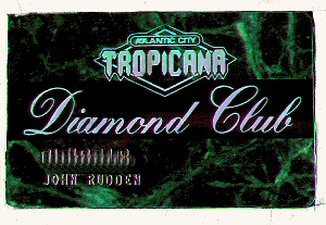 Diamond Club. Green. Silver lettering. raised name/number