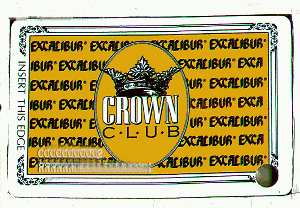 Excalibur. Crown Club. Light gold, small numbers