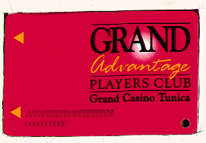 Grand Casino. Red. Players Club. Name over number