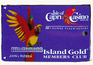 Island Gold. Red, yellow Parrot.