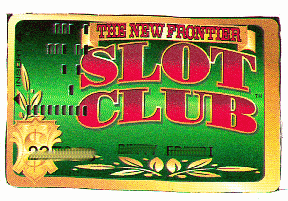 New Frontier. Slot Club. Black name/number.