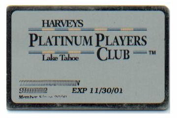 Platinum Players Club. Black Name/number.