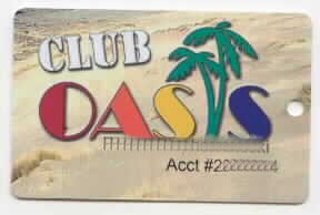 Large lettered Oasis. Sand