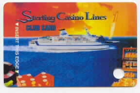 Cruise ship at sunset. Dice, chips, slot machine.