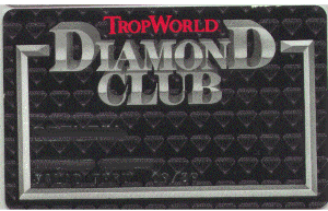 Tropworld. Diamond card. Black.